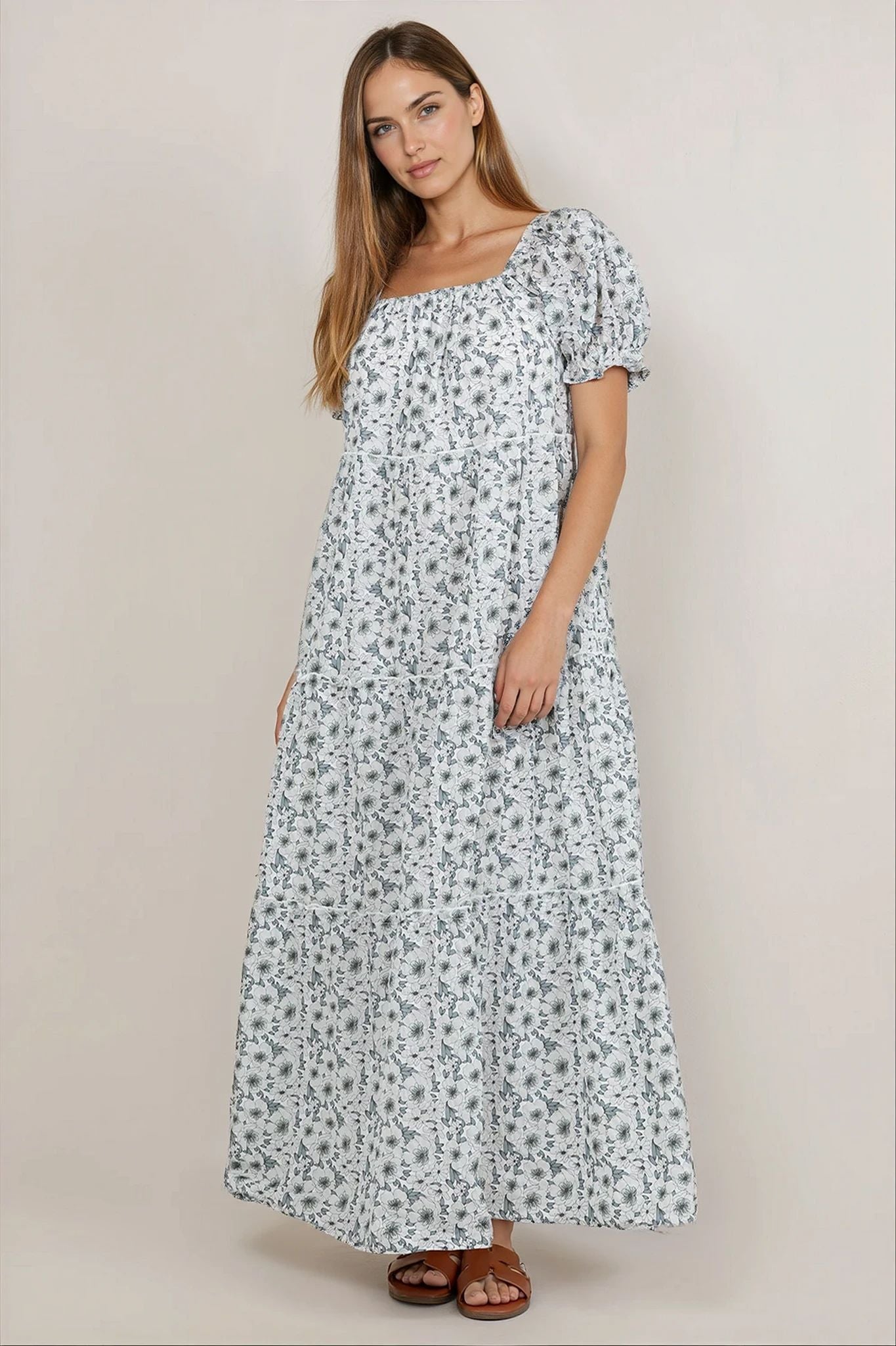 maxi modest dresses Bella Maxi Dress in White – Modest Dresses Boutique