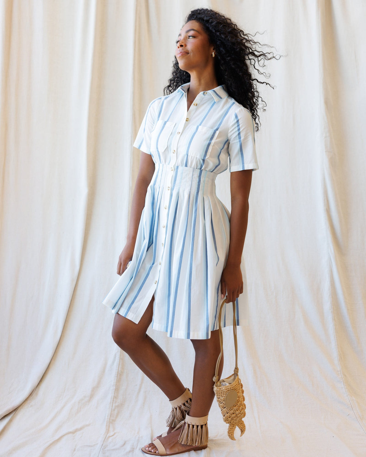 Seaside Stripe Dress - Final Sale