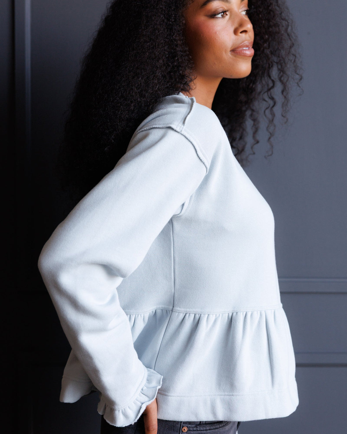 Country Peplum Crew