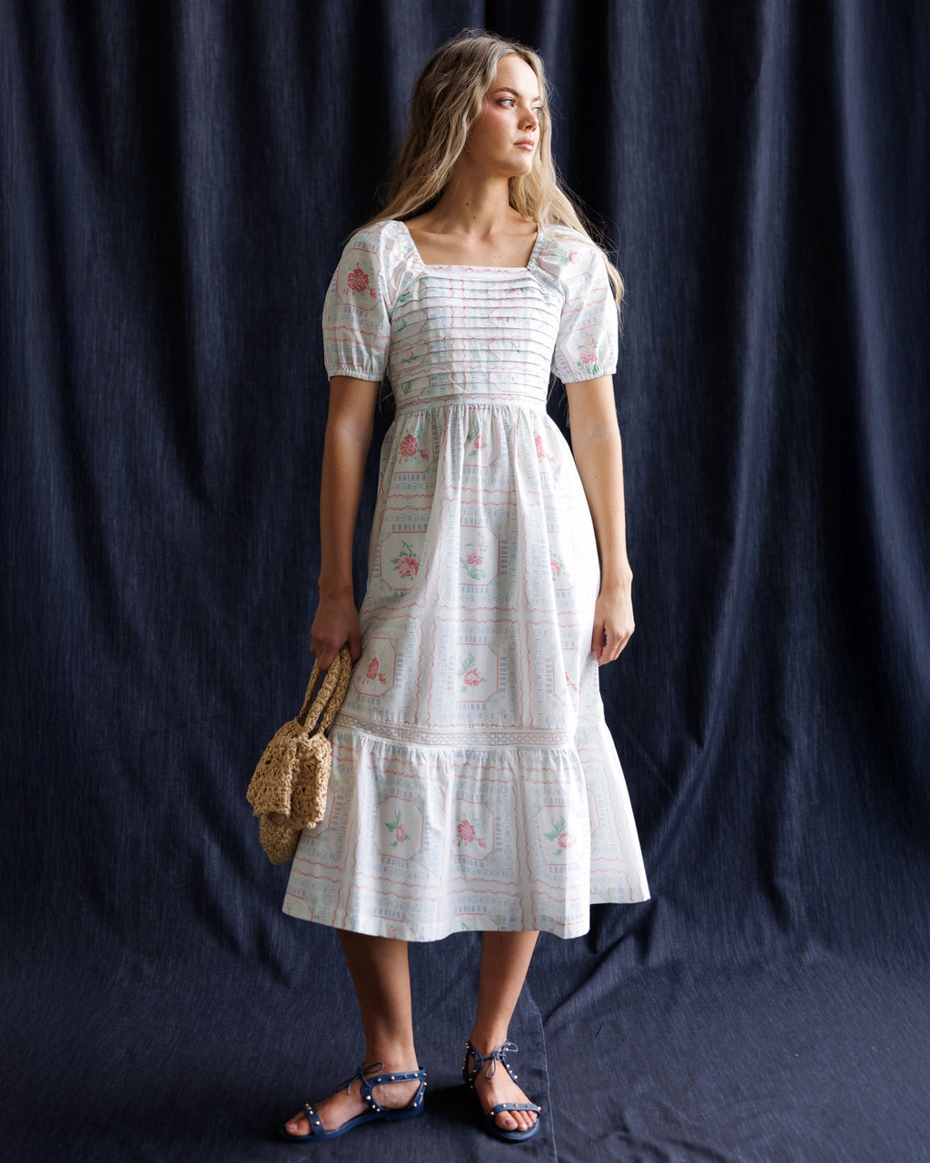 Cross Stitch Crochet Dress - Final Sale