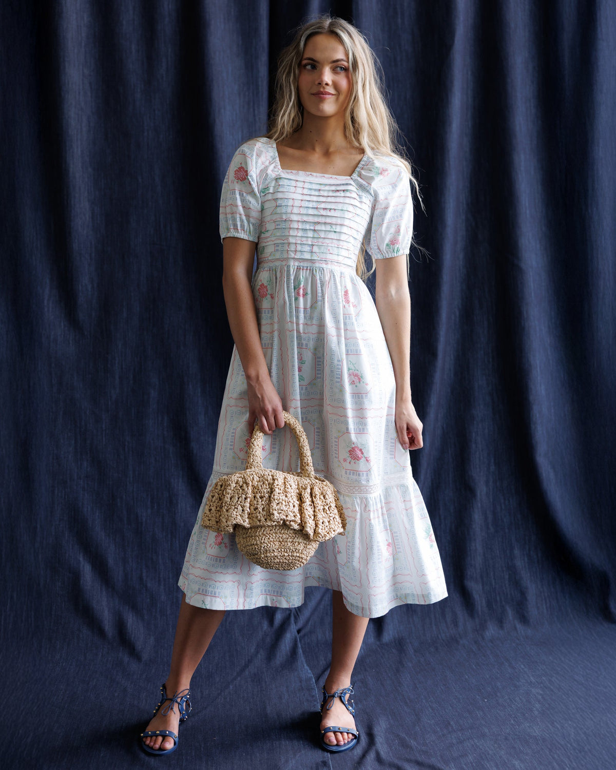Cross Stitch Crochet Dress - Final Sale