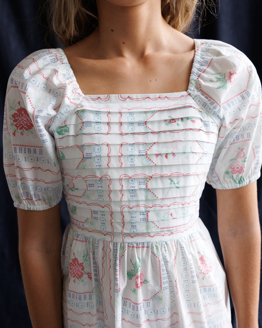 Cross Stitch Crochet Dress - Final Sale