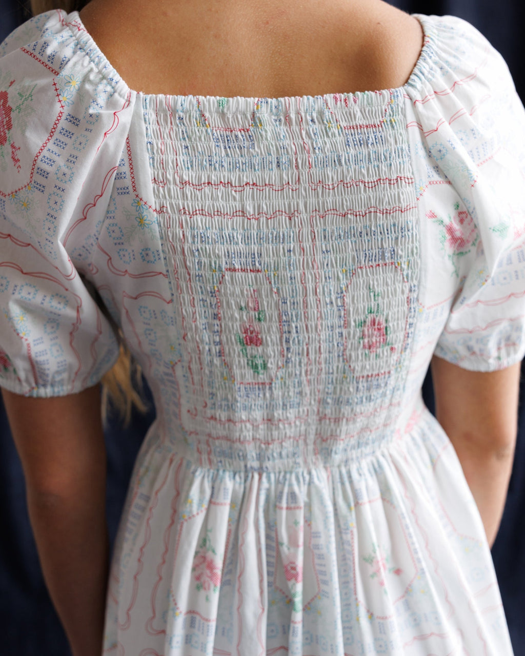 Cross Stitch Crochet Dress - Final Sale