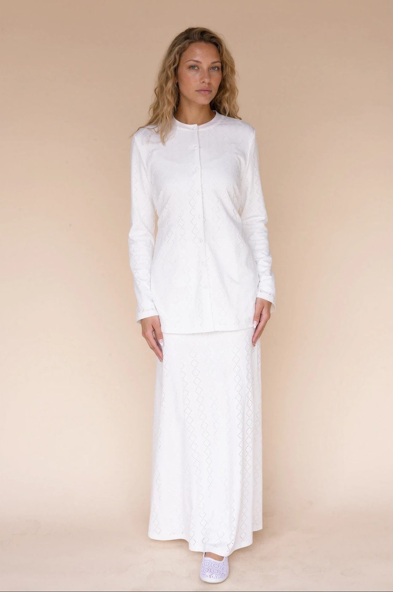 Scotti — LDS Temple Skirt | Modest White Skirt for Women