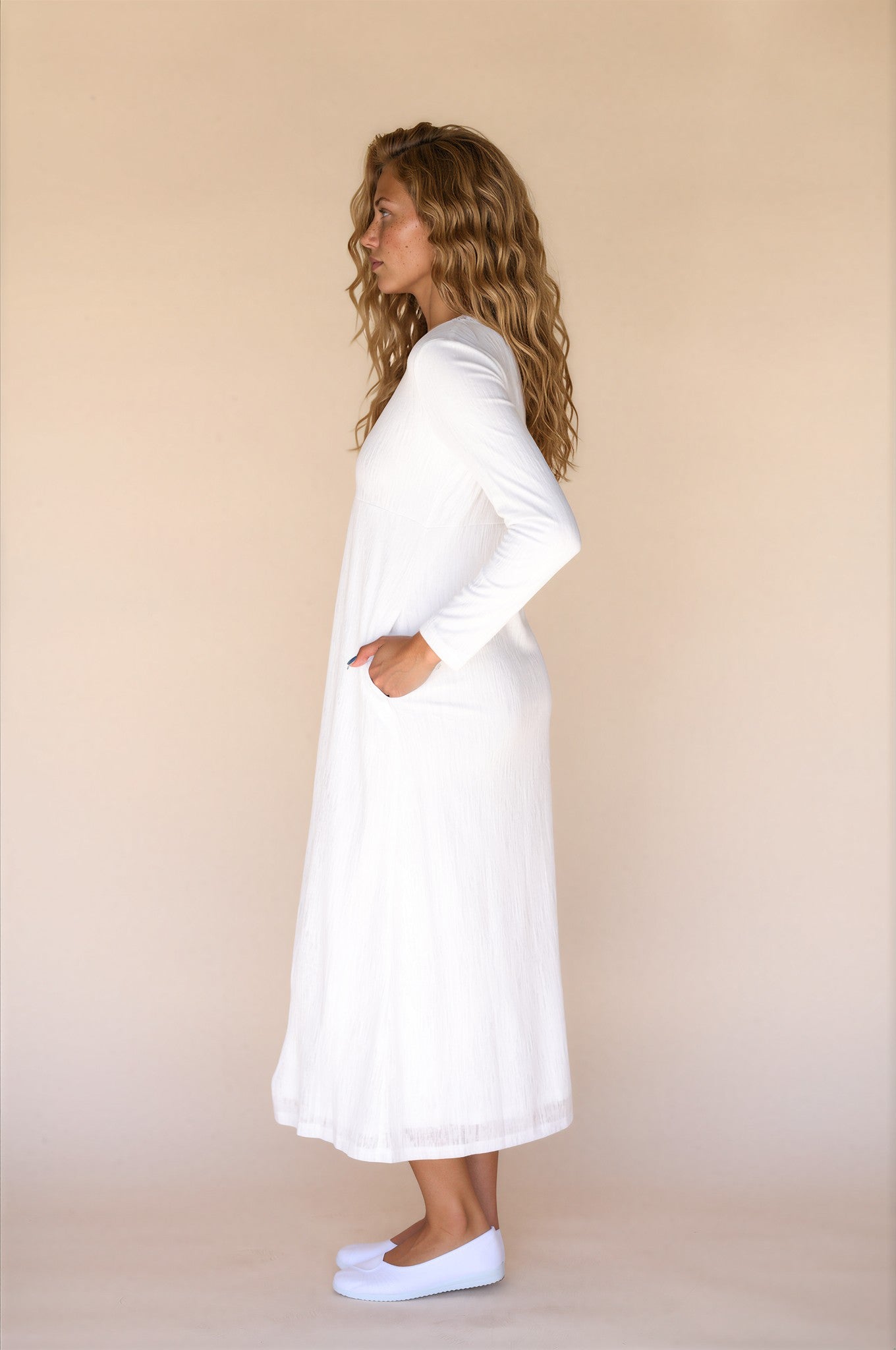 Claire LDS Temple Dress - Petite