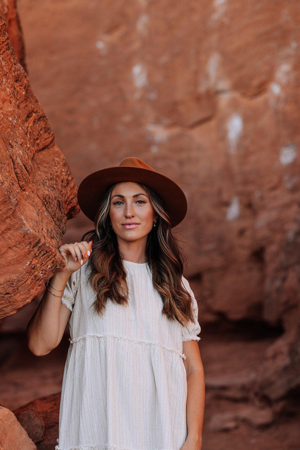 Ilia Cotton Midi Dress In Taupe