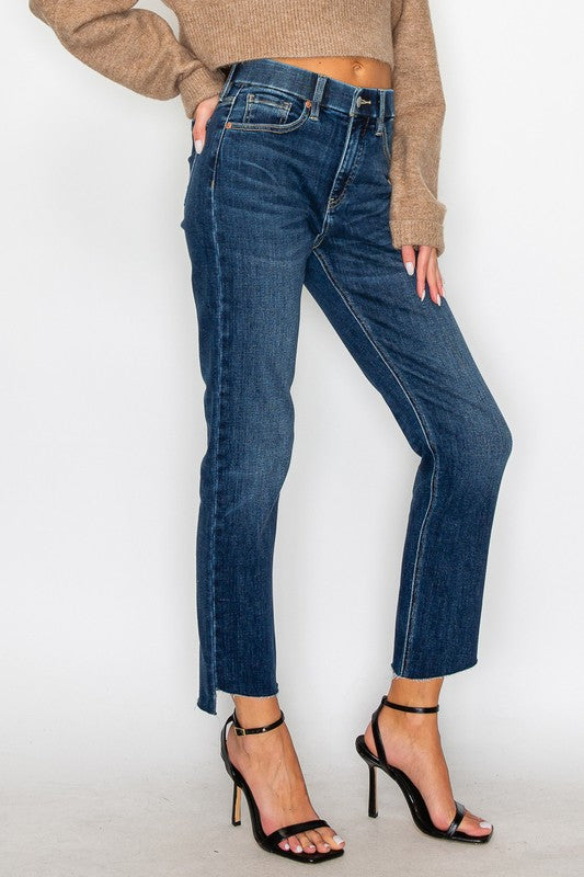 Francesca Tummy Control High Rise Straight Jeans