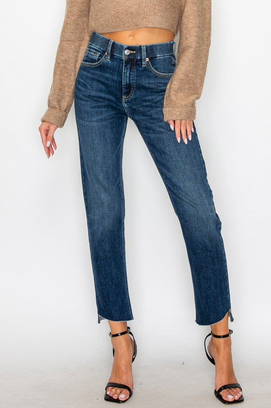 Francesca Tummy Control High Rise Straight Jeans