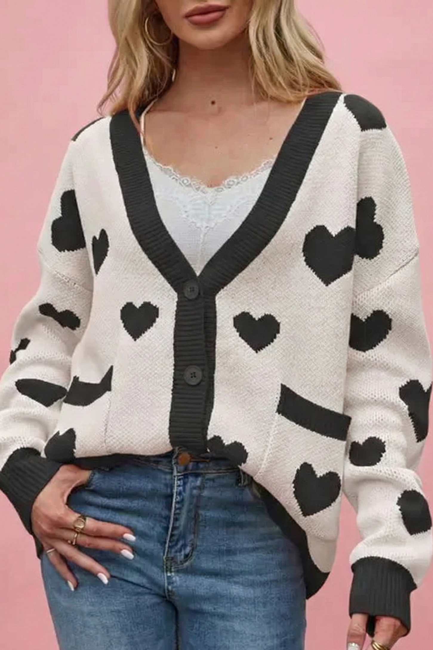 Miss Sparkling Heart Cardigan