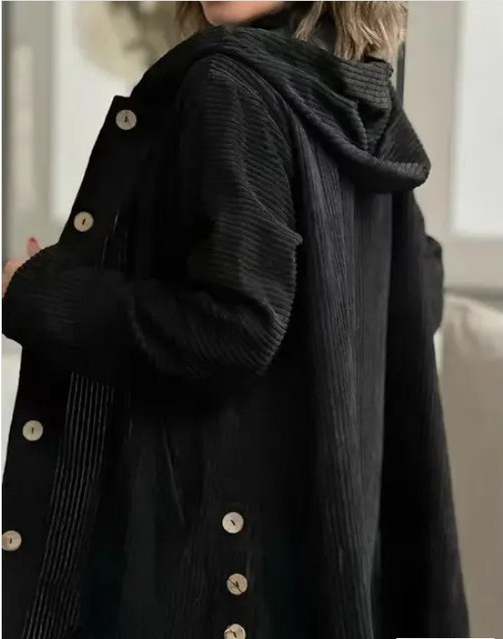 Miss Sparkling Corduroy Hooded Jacket