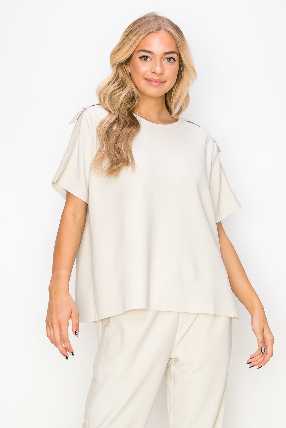 Kate Knit Stretch Crepe Top