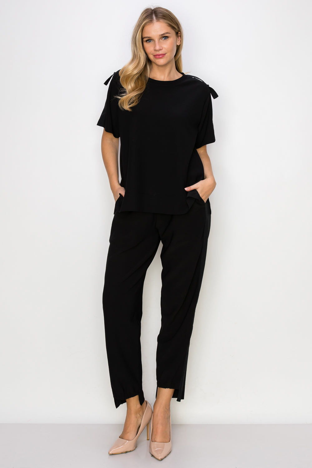 Kate Knit Stretch Crepe Top