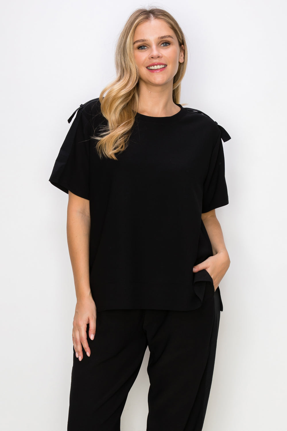 Kate Knit Stretch Crepe Top