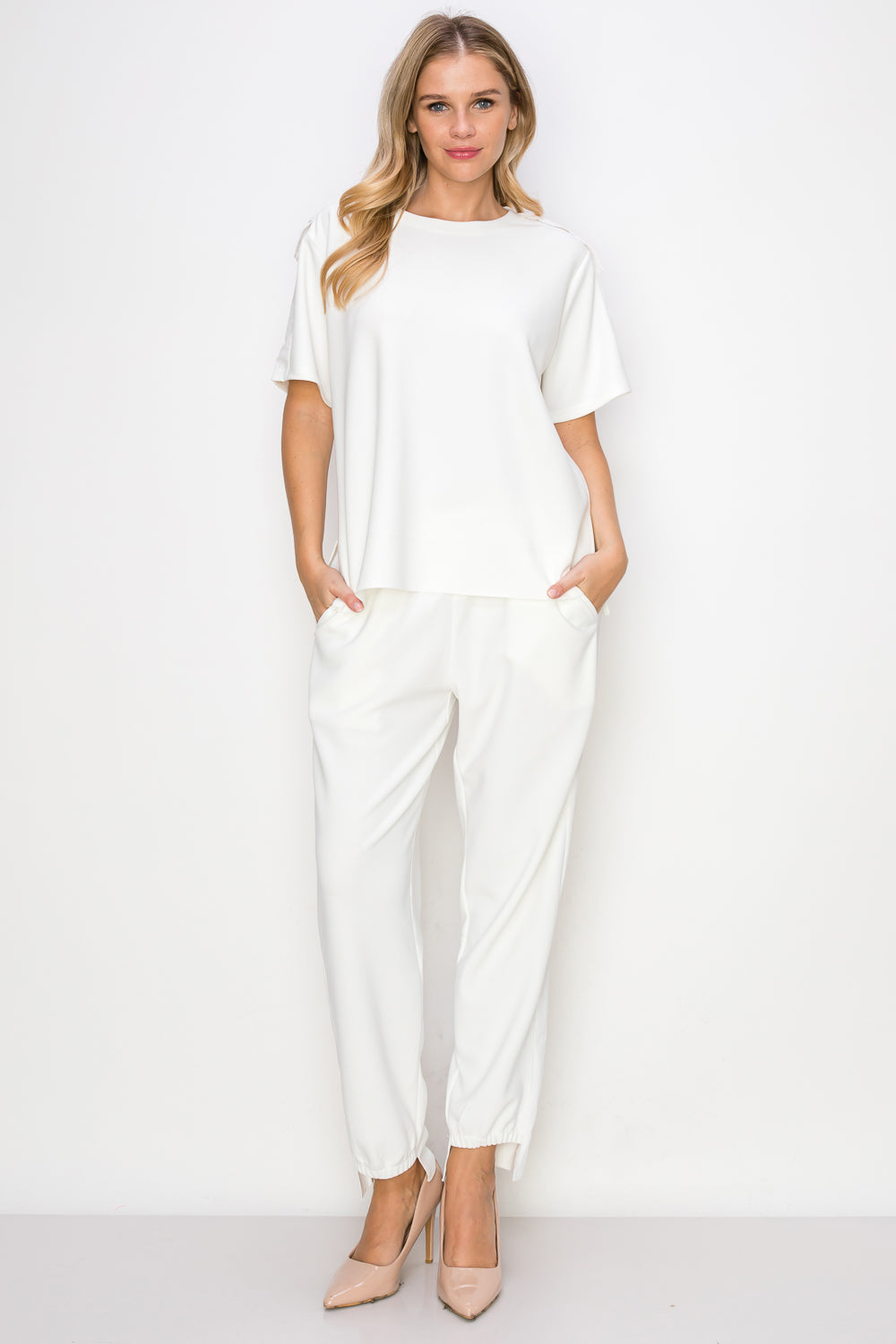 Kate Knit Stretch Crepe Top