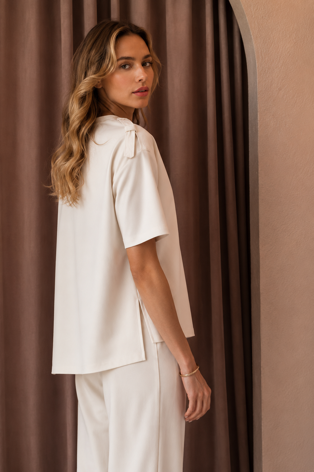 Kate Knit Stretch Crepe Top