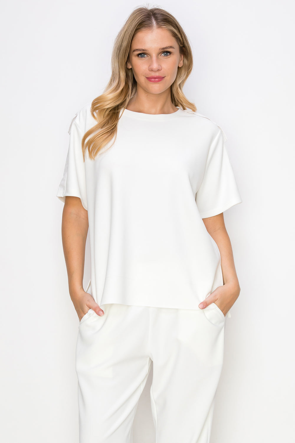 Kate Knit Stretch Crepe Top