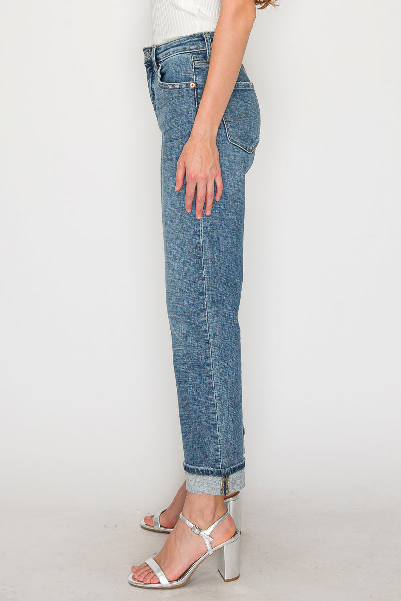 Sabine Tummy Control High Rise Slim Straight Jeans