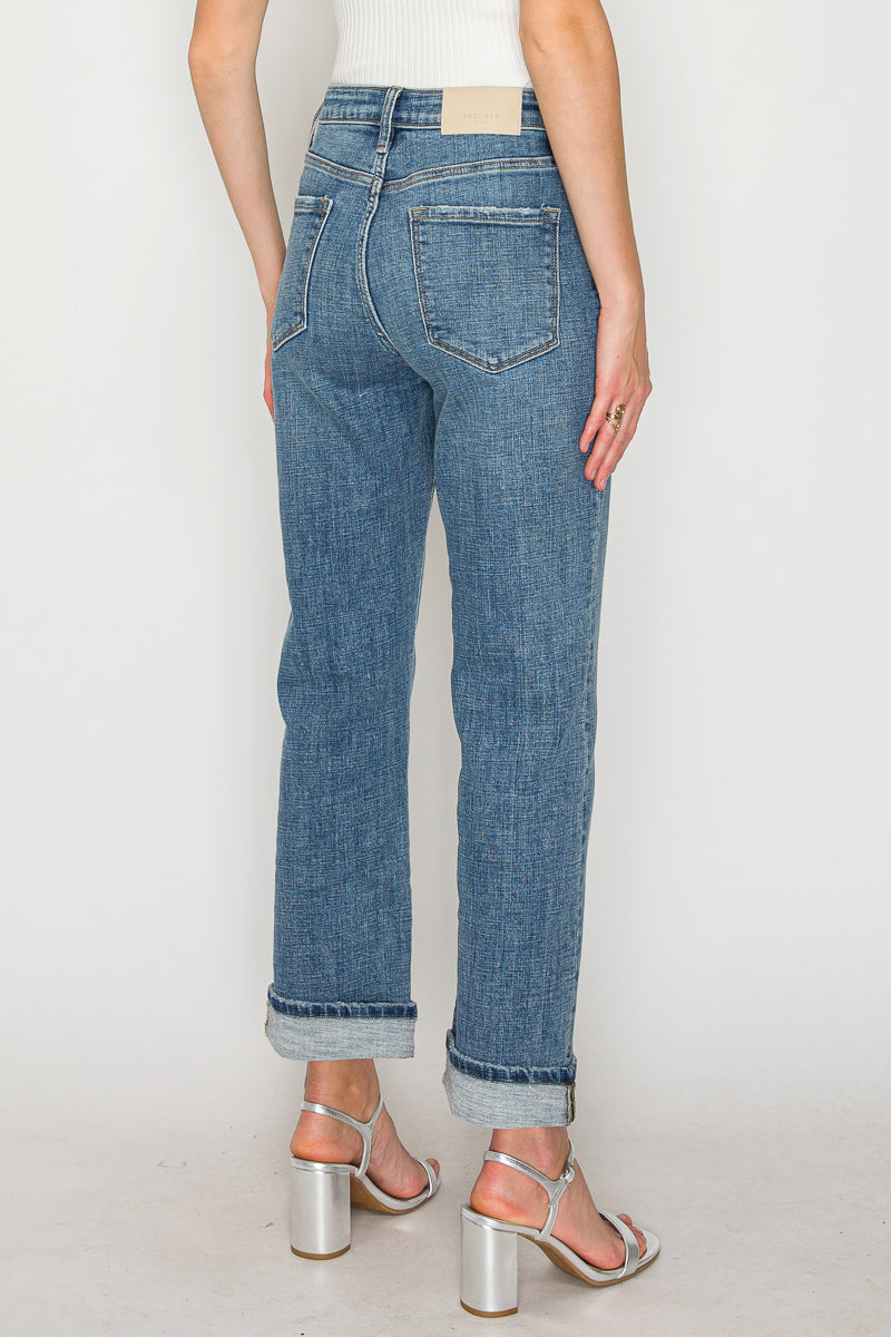 Sabine Tummy Control High Rise Slim Straight Jeans