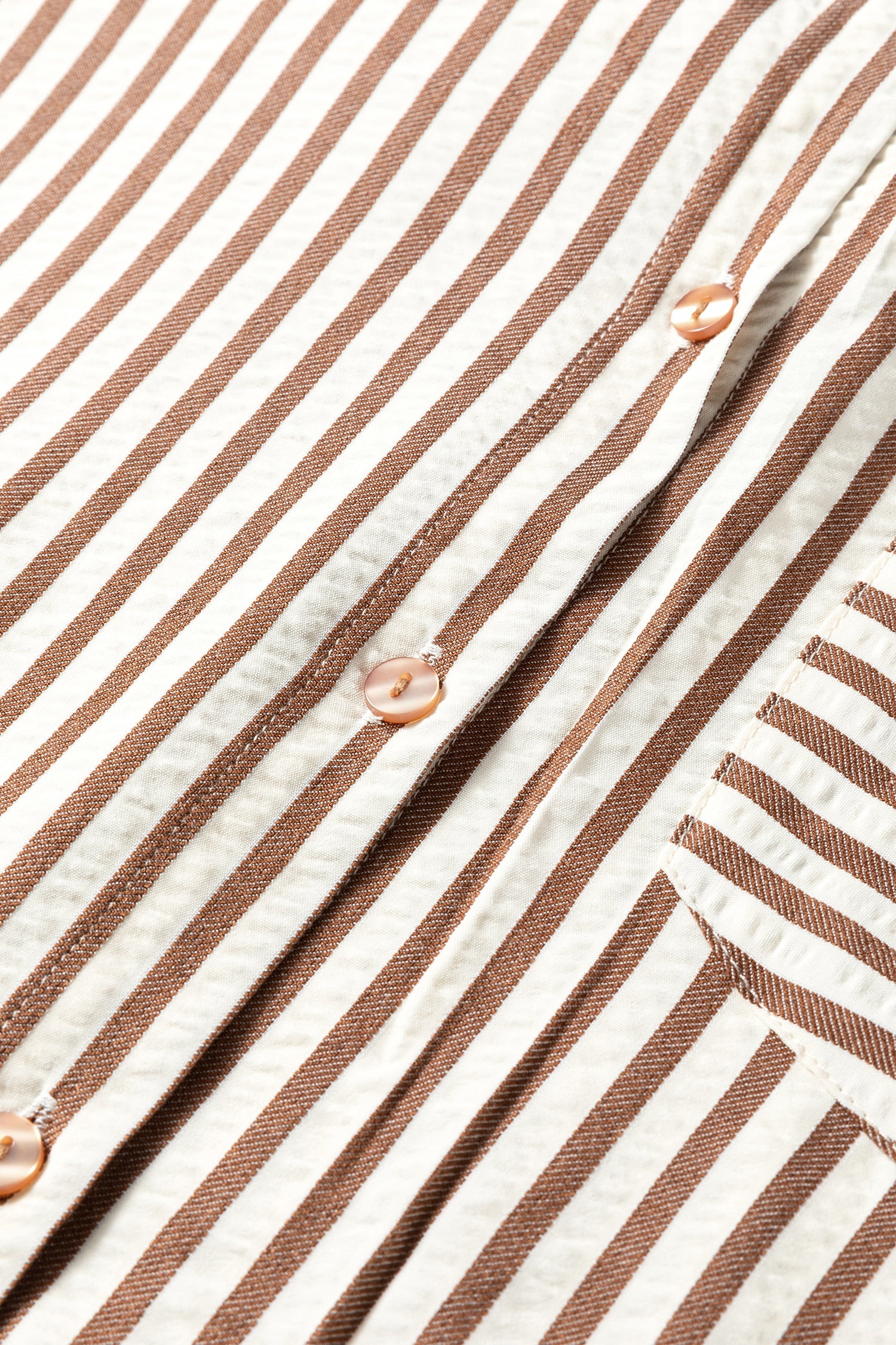 Stripe Textured 3/4 Sleeve Split Hem Midi Dress