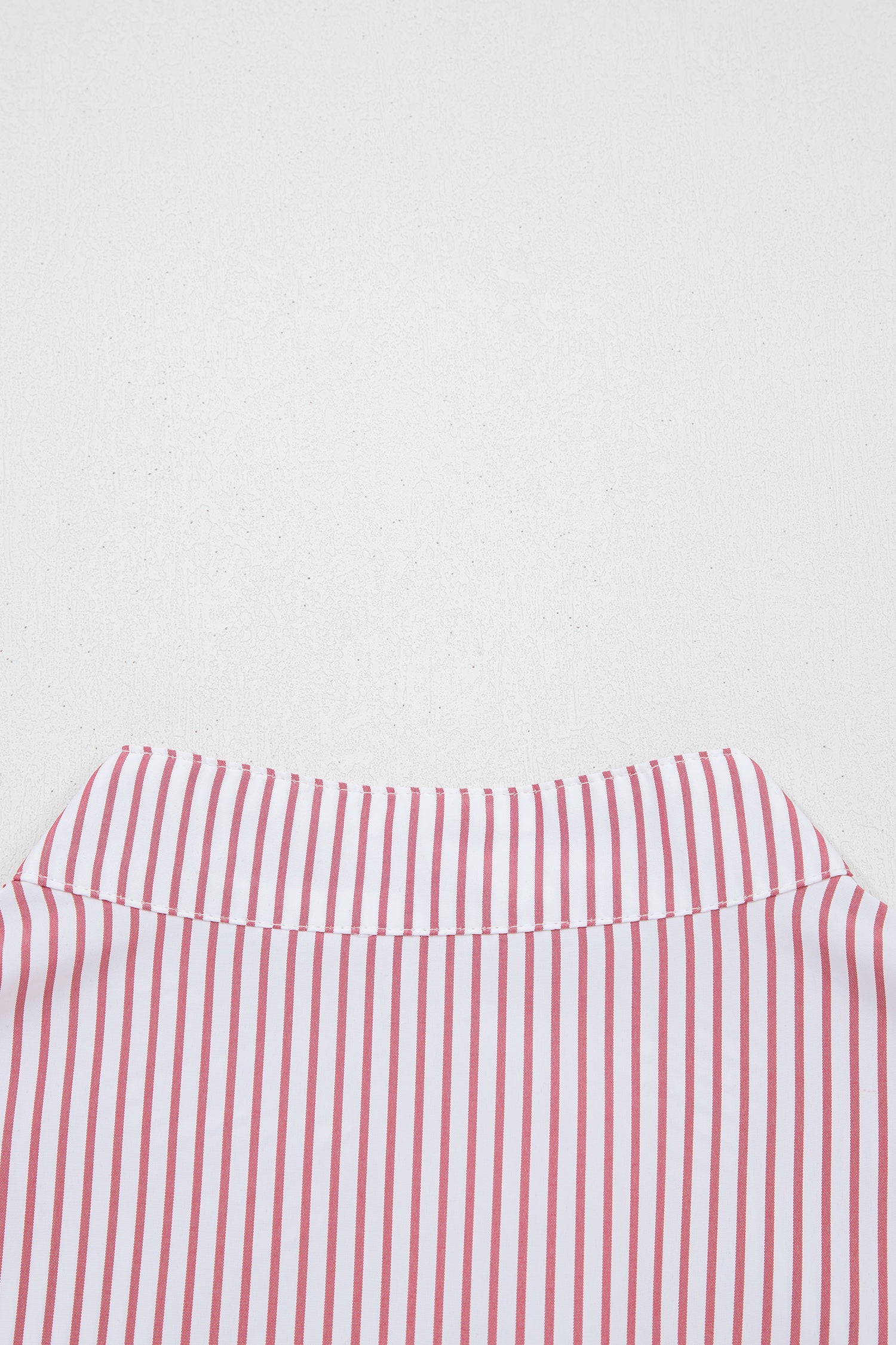 Plus Size Pinstripe Ruffle Hem Midi Dress