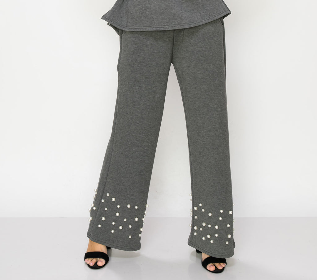 Faith Stretch French Scuba Pearl Pant