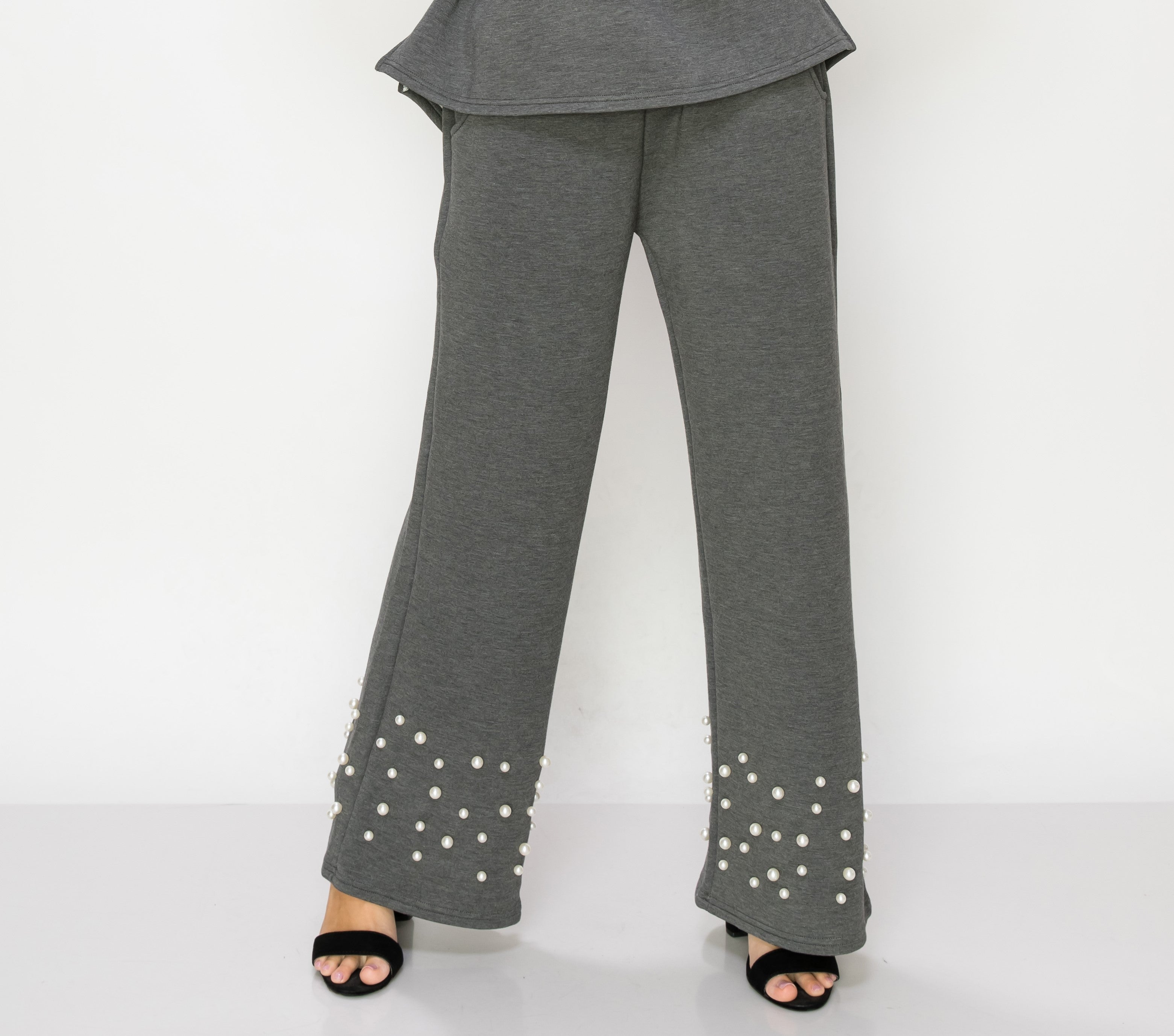 Faith Stretch French Scuba Pearl Pant