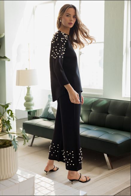 Faith Stretch French Scuba Pearl Pant