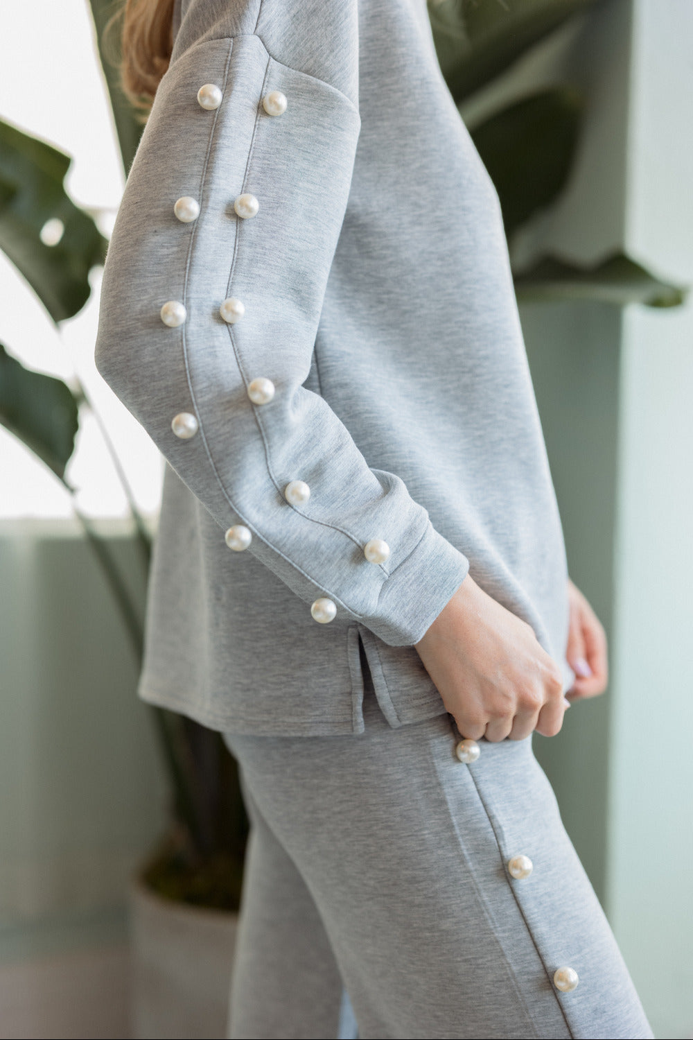 Katri French Scuba Pearl Top