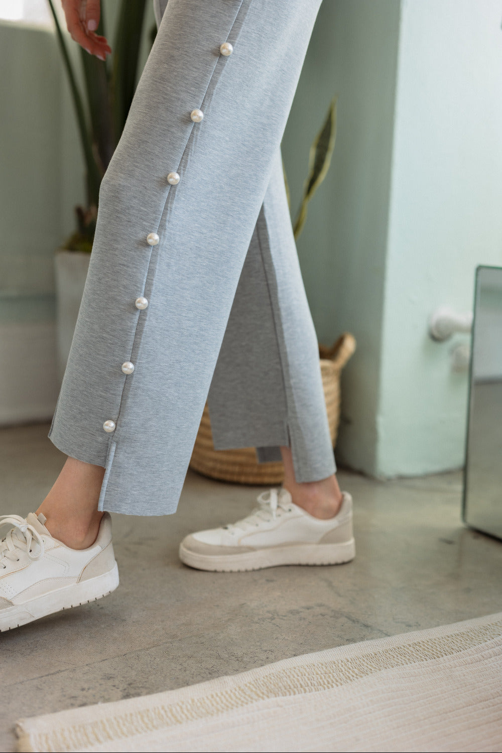 Farrah French Scuba Pearl Pant