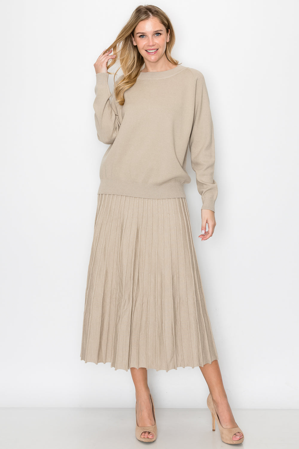Sanaa Stretch Knitted Ribbed Skirt