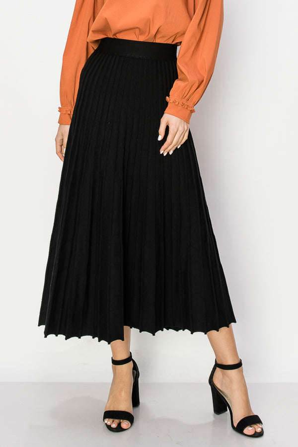 Sanaa Stretch Knitted Ribbed Skirt