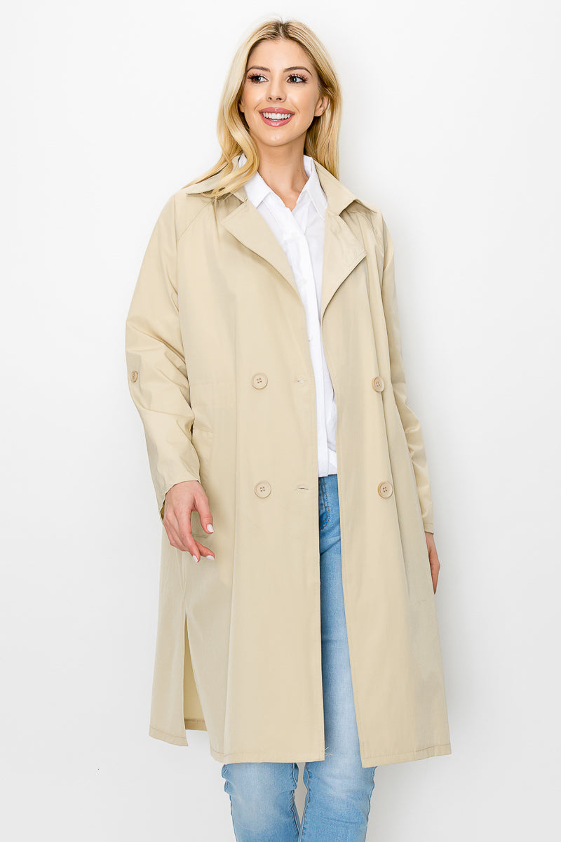 Jamia Woven Trench Coat