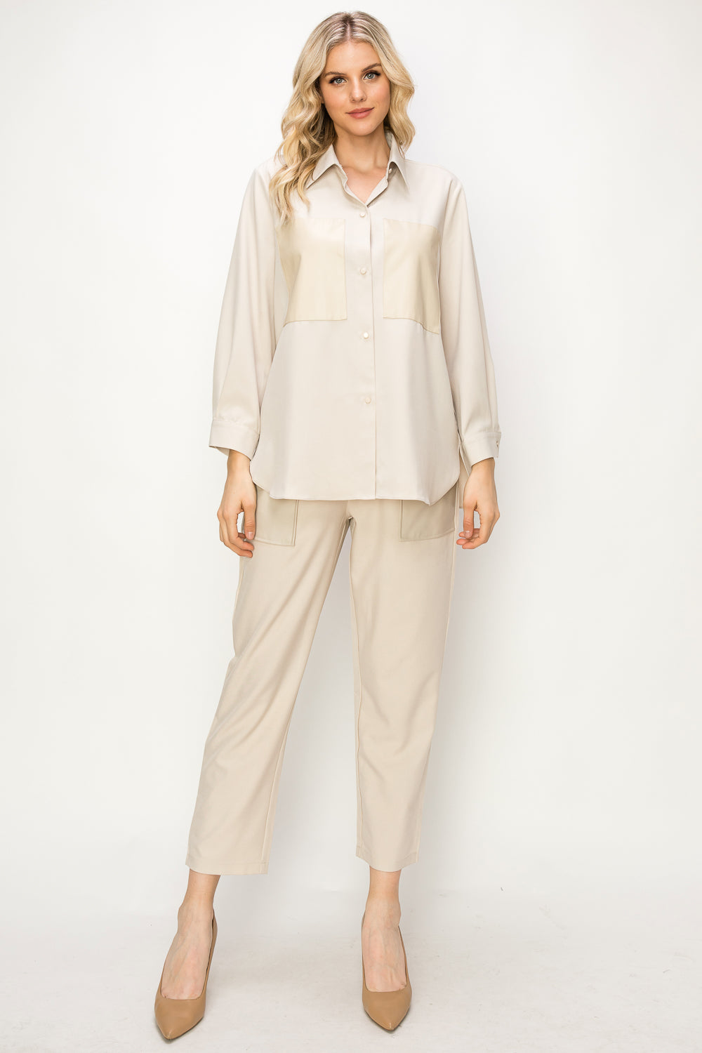 Willa Shirt with Leather Patches