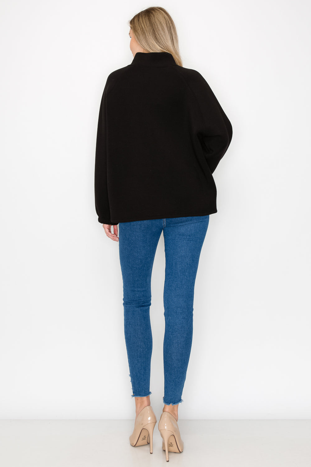 Fatima Stretch French Scuba Pullover