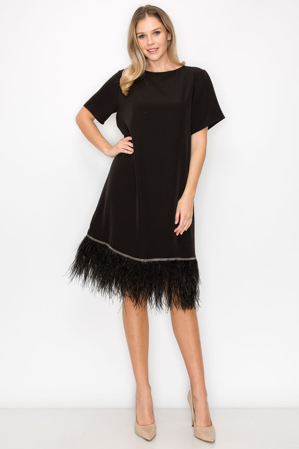 Jan Feathered Dress