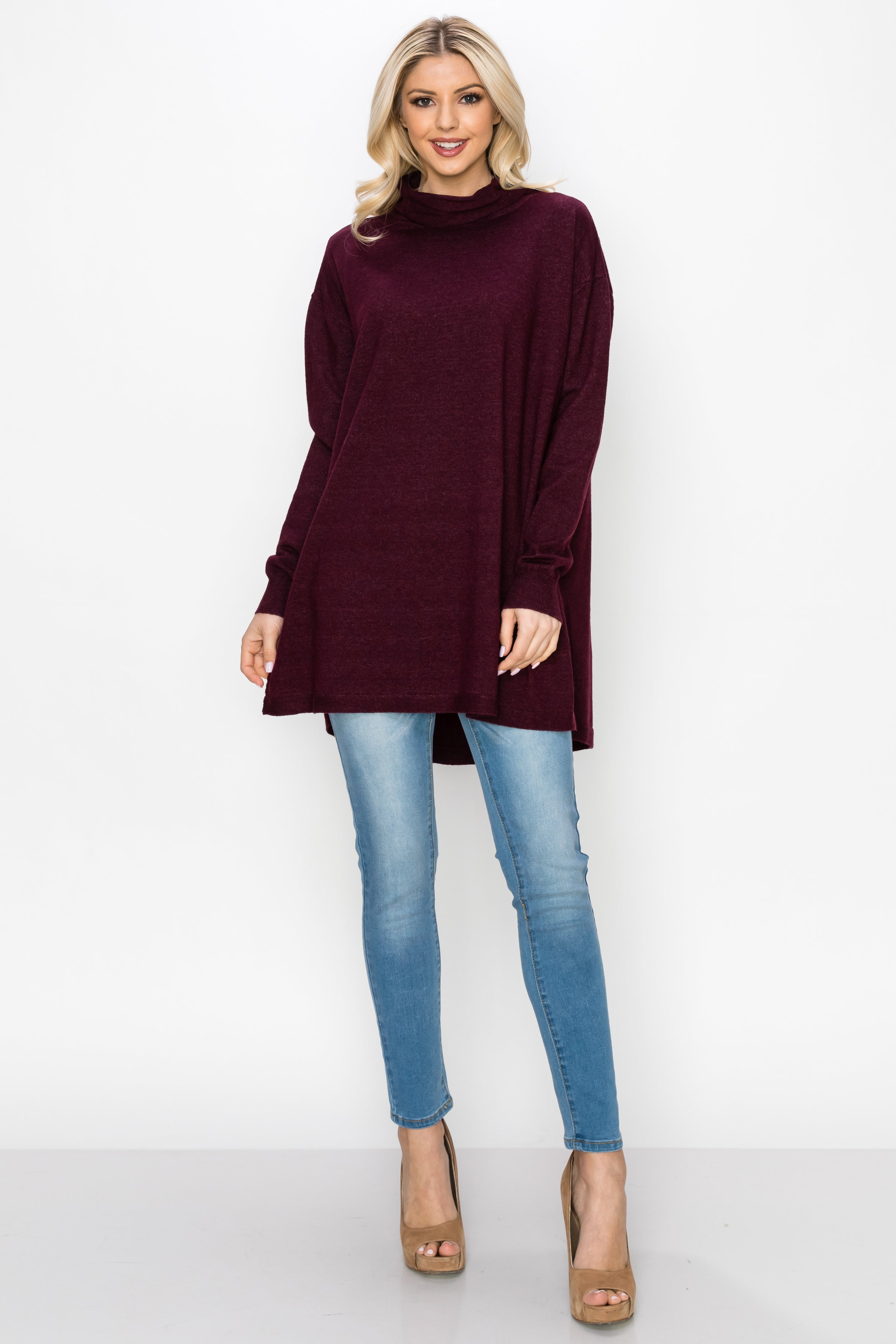 Sarah Stretch Knitted Tunic Sweater
