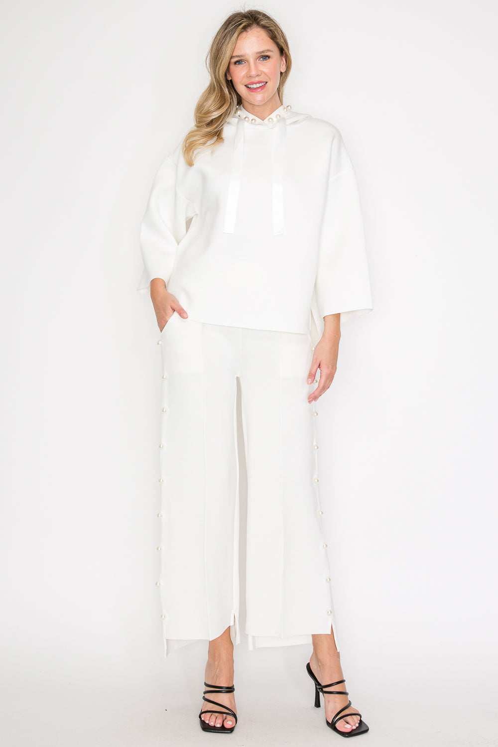 Farrah French Scuba Pearl Pant