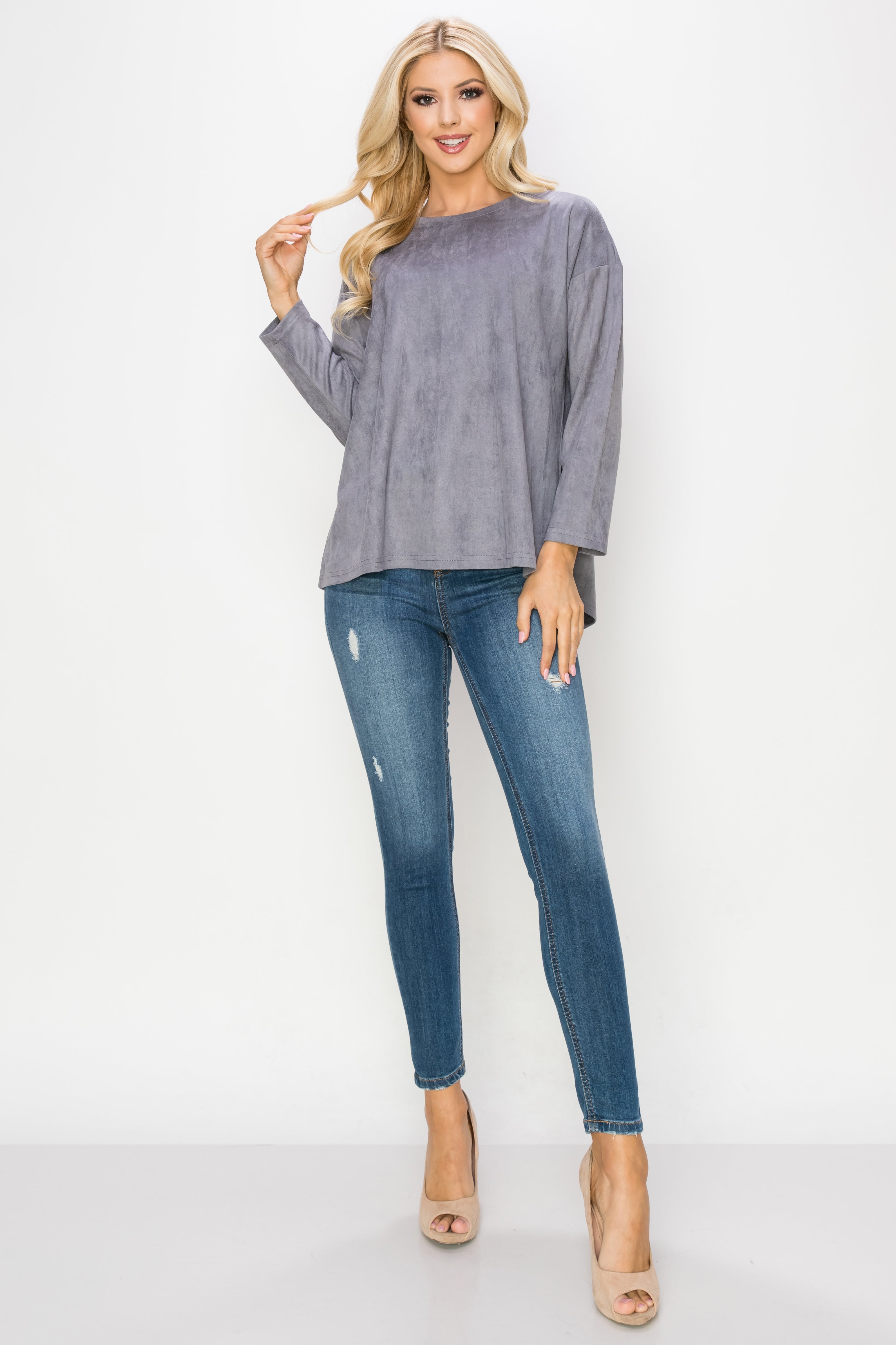 Adi Stretch Suede Top