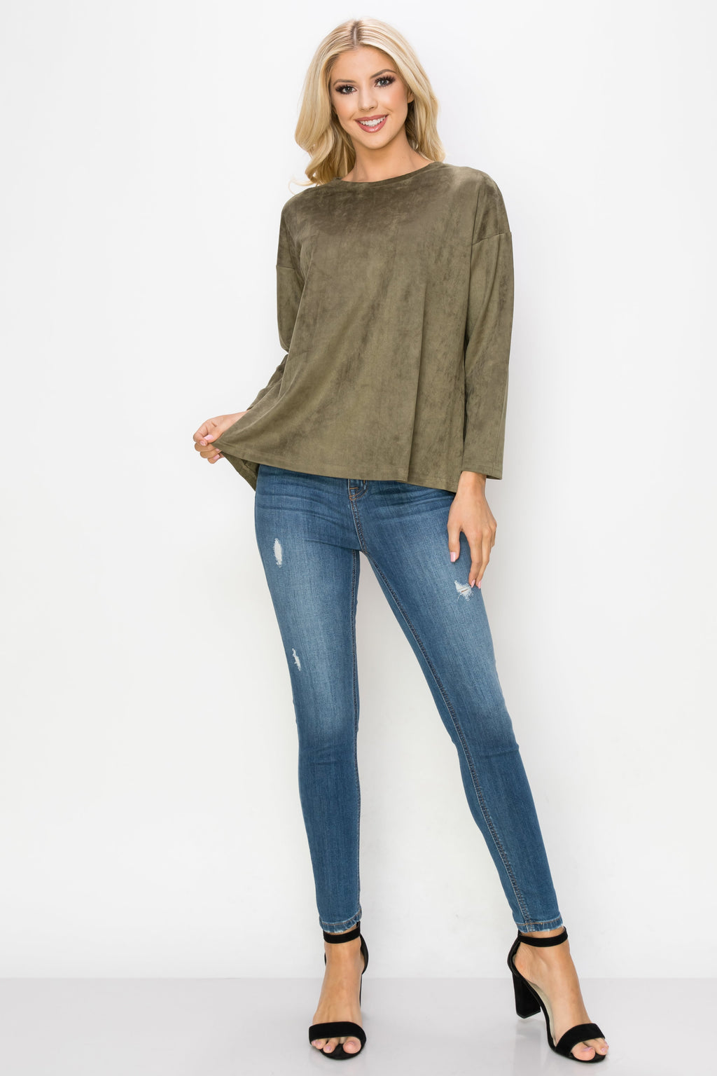 Adi Stretch Suede Top