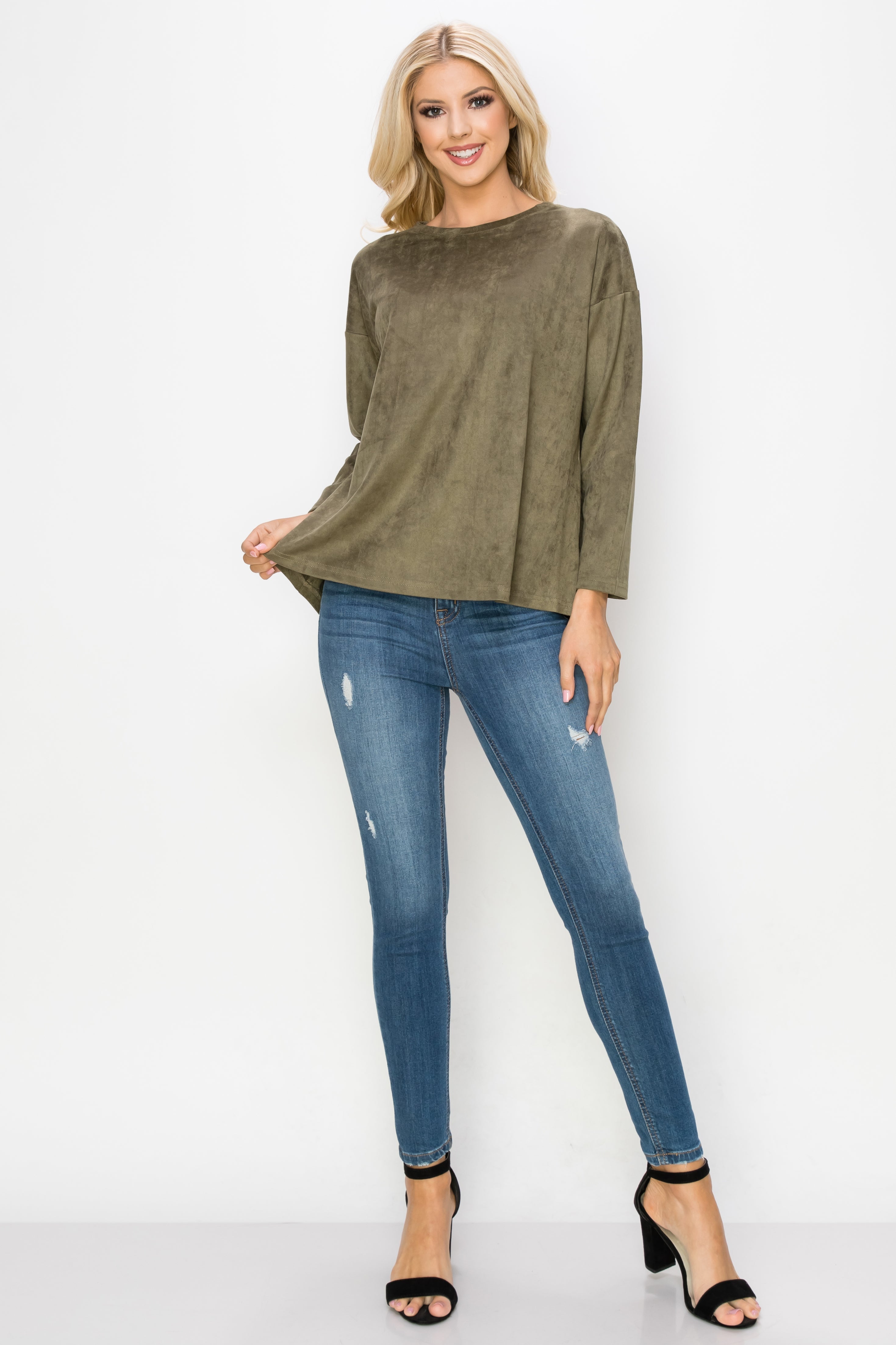 Adi Stretch Suede Top