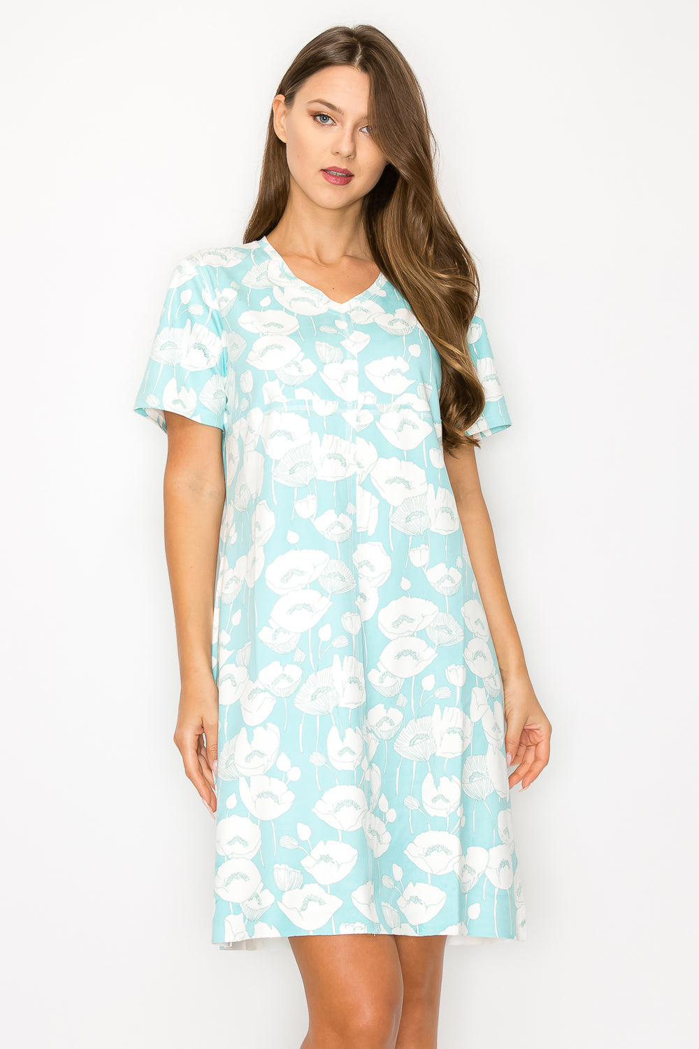 Audrey Stretch Suede Dress - Azalea Flower
