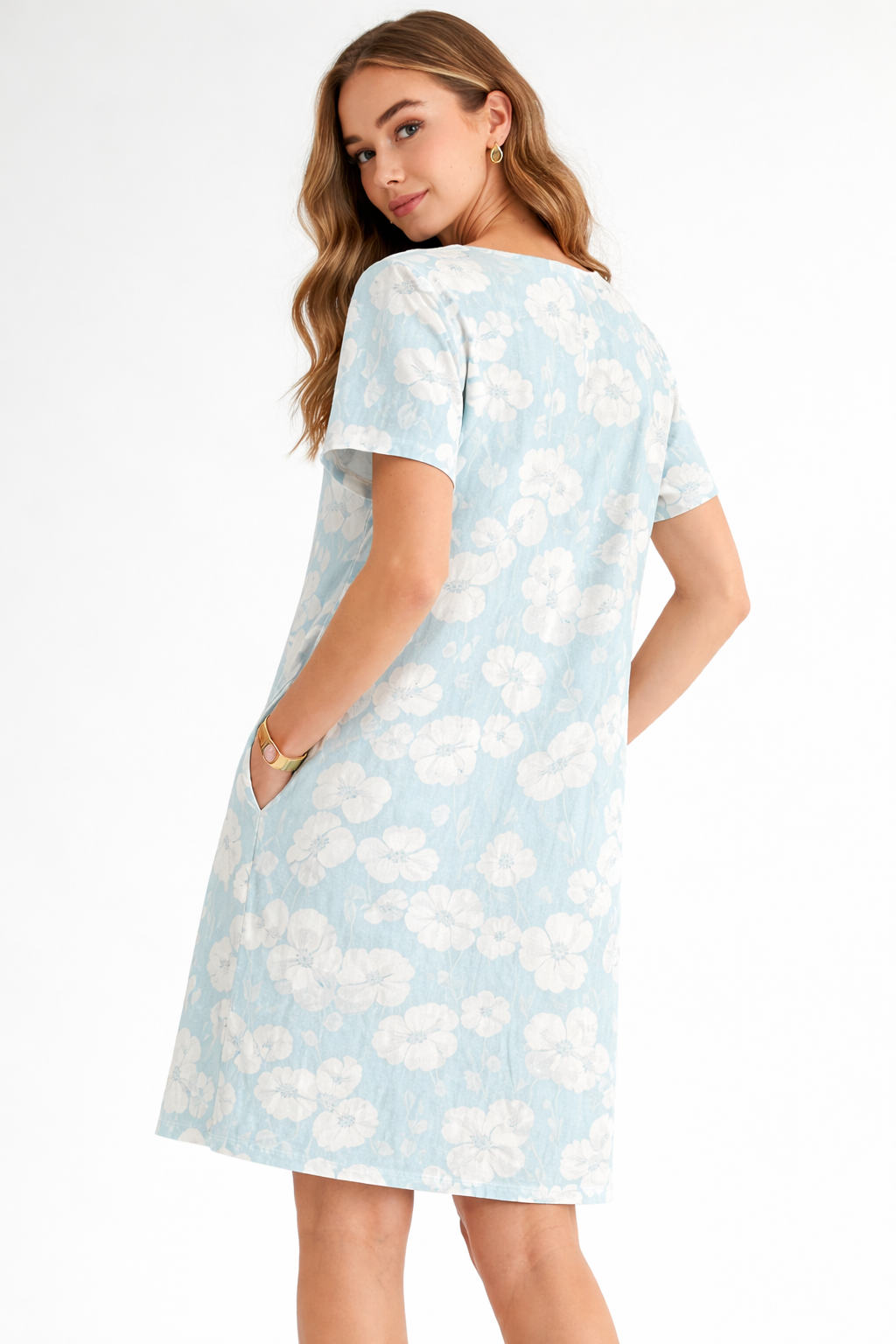 Audrey Stretch Suede Dress - Azalea Flower