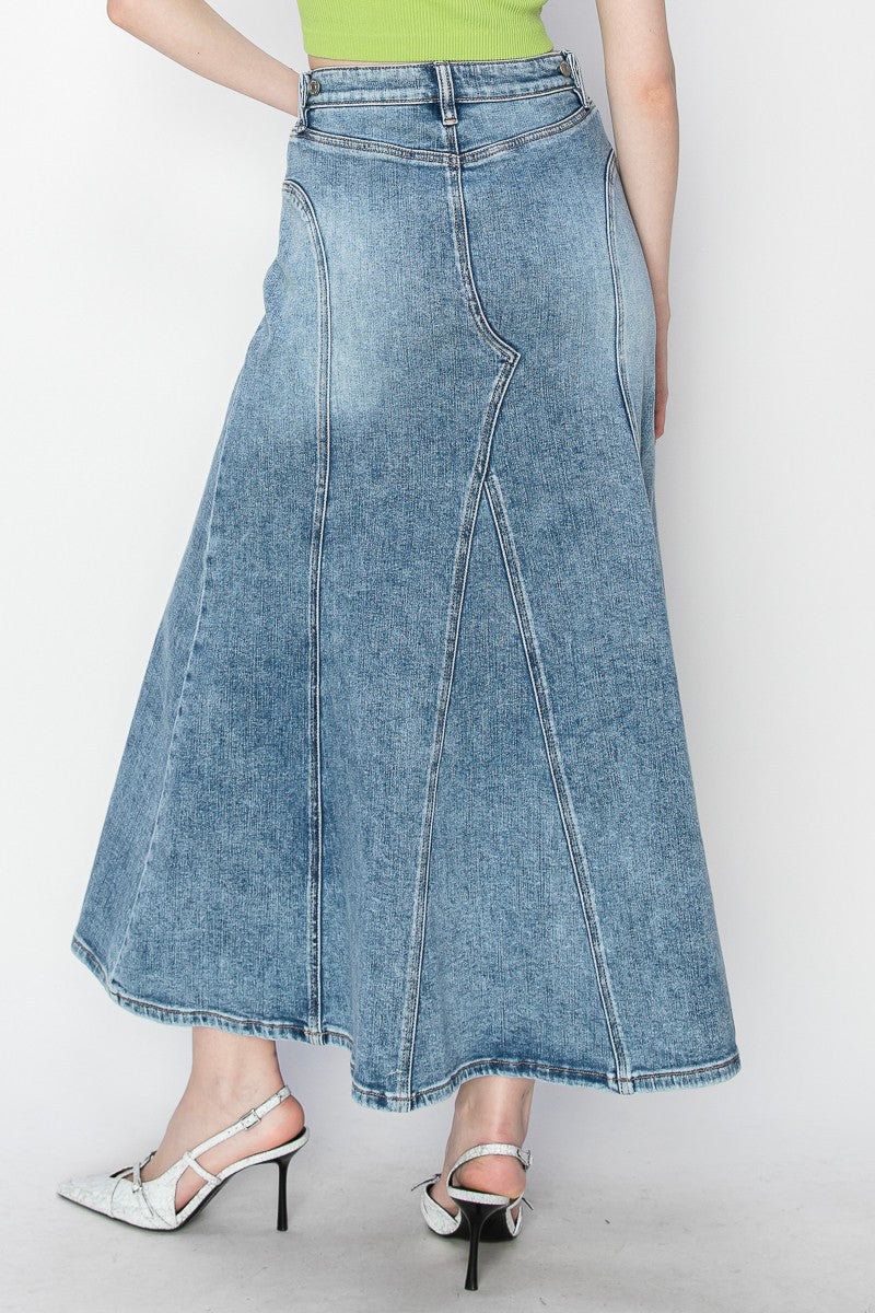 Kayla Denim Maxi Skirt