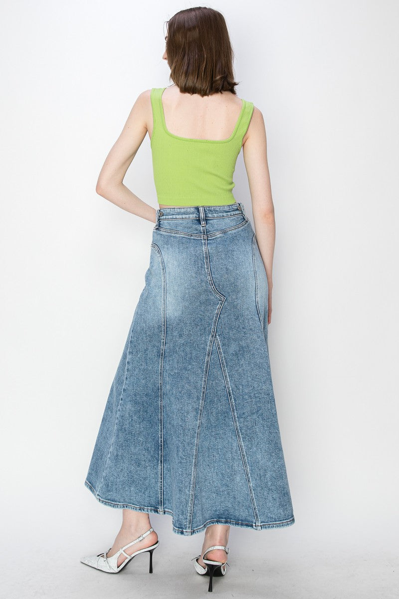 Kayla Denim Maxi Skirt