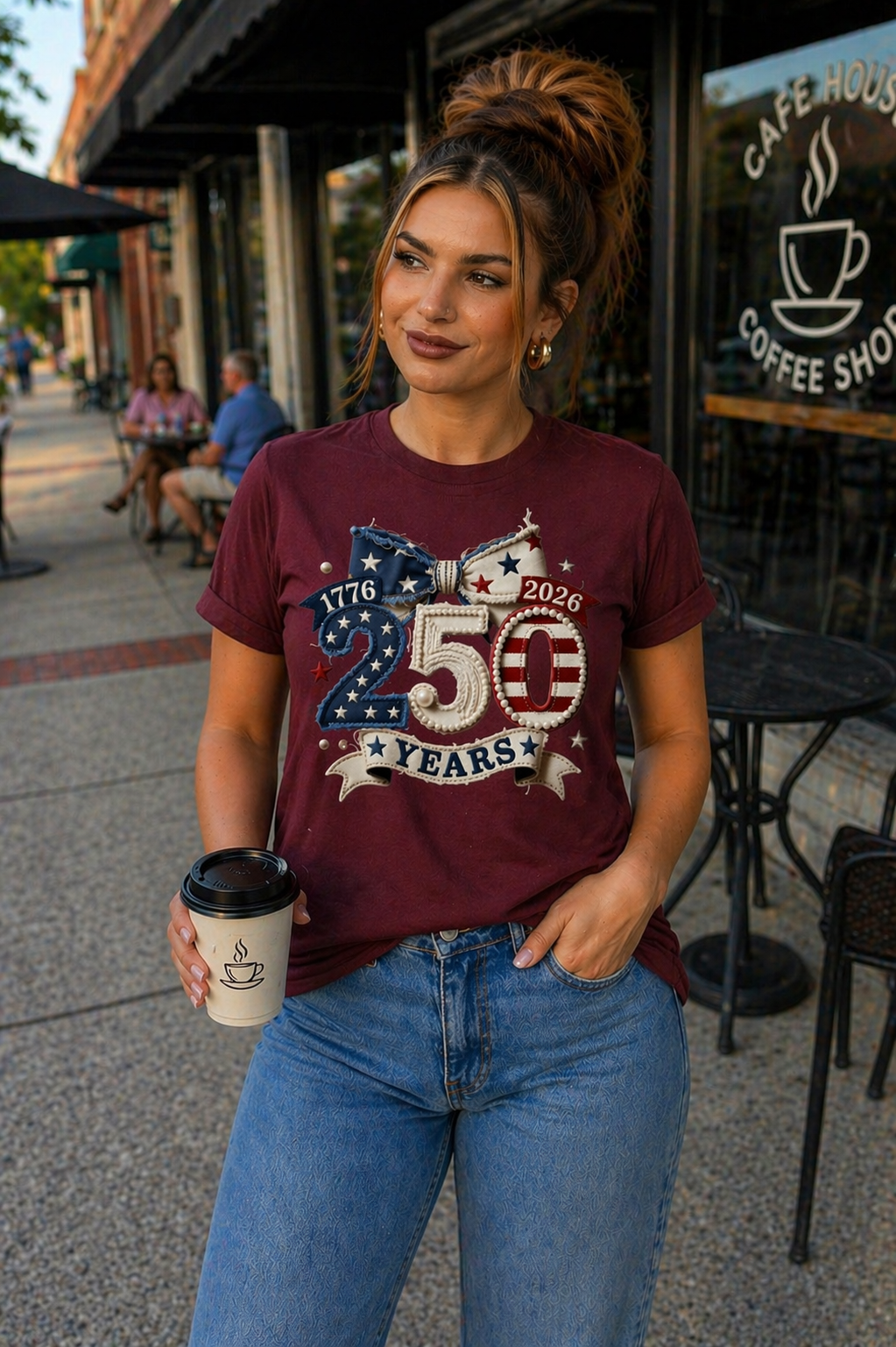 250 USA Flag Gildan Softstyle Tee
