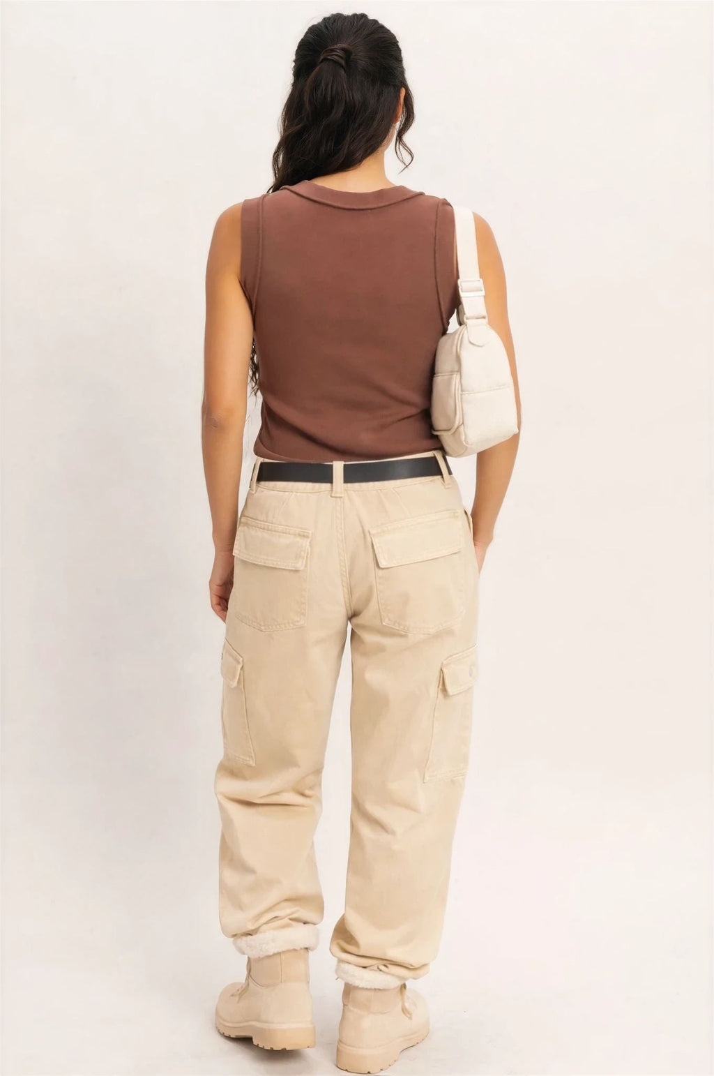 Luna Tank in Brown