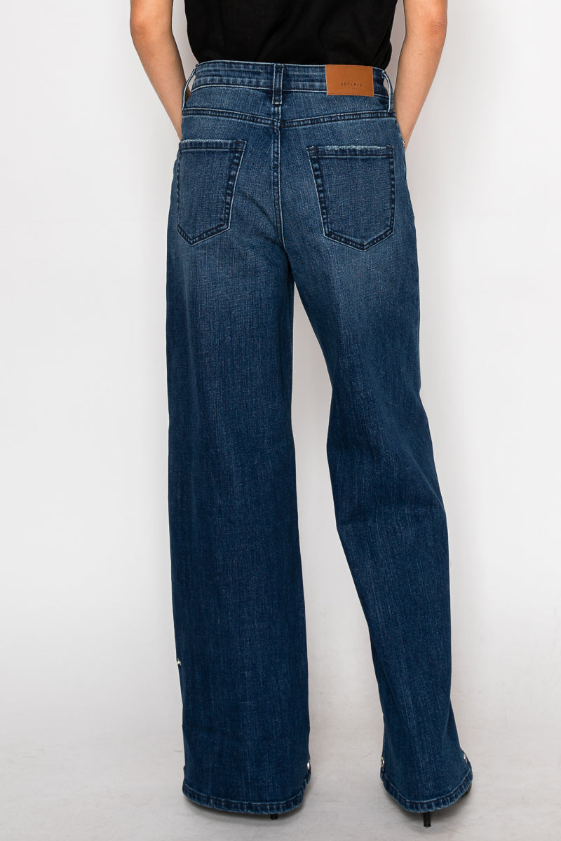 High Rise A-Wide Jeans
