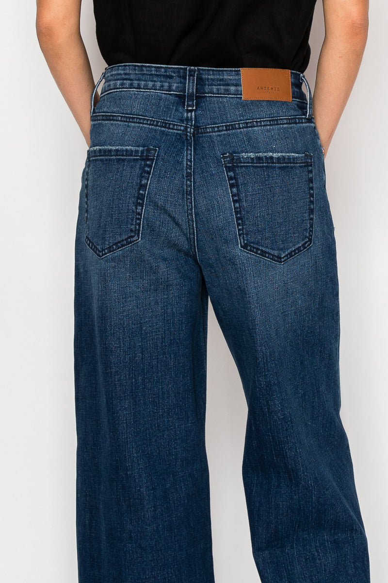 High Rise A-Wide Jeans