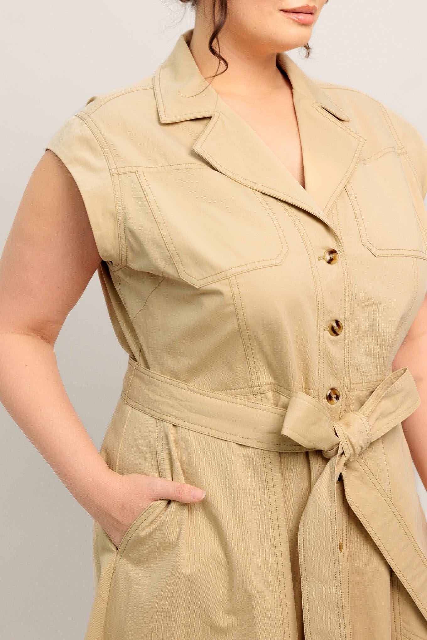Flying Tomato - Natural Instinct Woven Midi Dress