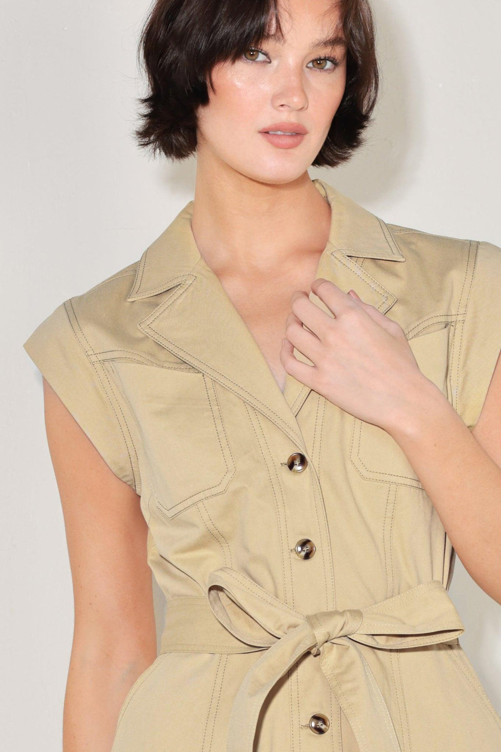 Flying Tomato - Natural Instinct Woven Midi Dress